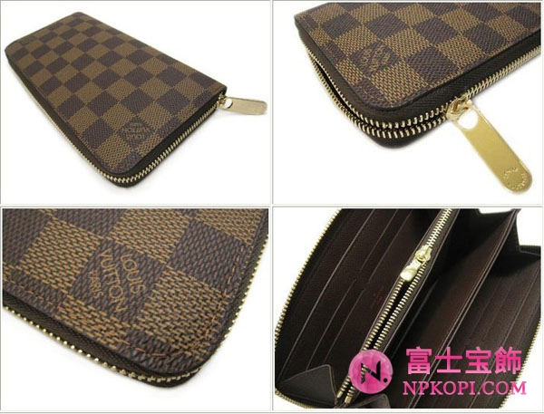 (LOUIS VUITTON)ルイヴィトン ブランドコピー ダミエ長財布 ジッピーウォレット N60015